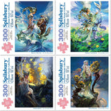 Set of 4 Chen Wei Jigsaw Puzzles
