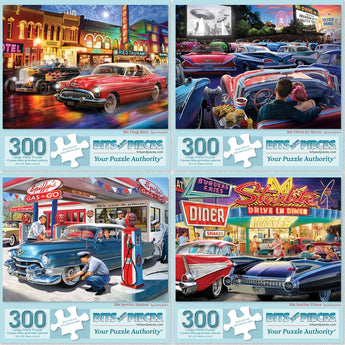 Set of 4 Larry Jones Jigsaw Puzzles
