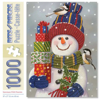 Snowman with Presents Jigsaw Puzzle