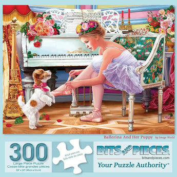 Ballerina and Her Puppy Jigsaw Puzzle