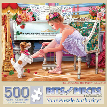 Ballerina and Her Puppy Jigsaw Puzzle