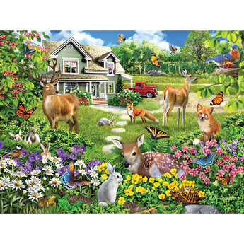 Set of 4 Mary Thompson Four Seasons Jigsaw Puzzles