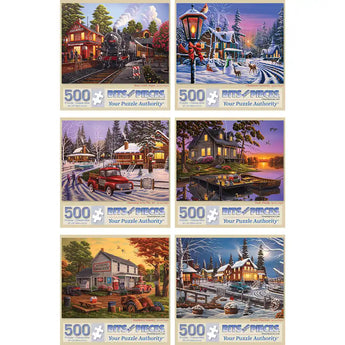Set of 6 Geno Peoples Jigsaw Puzzles