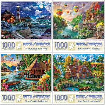 Set of 6 Image World Jigsaw Puzzles