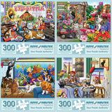 Set of 4 Nancy Wernersbach Jigsaw Puzzles