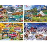 Set of 4 ALI Innis Jigsaw Puzzles