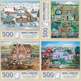 Set of 4 Diana Schmidt Jigsaw Puzzles