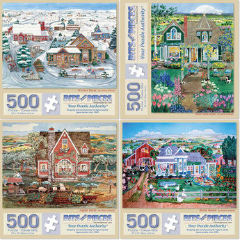 Set of 4 Diana Schmidt Jigsaw Puzzles