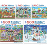 Set of 5 Kim Leo Jigsaw Puzzles