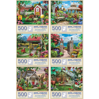 Set of 6 Alan Giana Jigsaw Puzzles