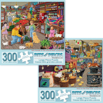 Set of 2 Joseph Burgess Jigsaw Puzzles