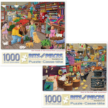 Set of 2 Joseph Burgess Jigsaw Puzzles