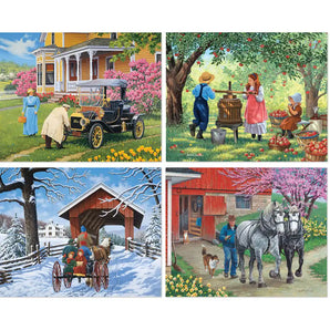 Days of Yore  4in1 Multipack Jigsaw Puzzle Bundle by John Sloane