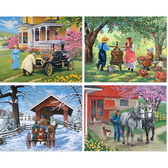 Days of Yore  4in1 Multipack Jigsaw Puzzle Bundle by John Sloane