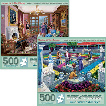 Set of 2 Gene Dieckhoner Jigsaw Puzzles