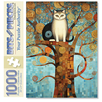 Art Deco Cat Jigsaw Puzzle