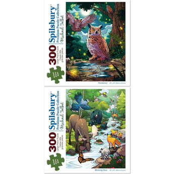 Set of 2 Michael Talbot Jigsaw Puzzles