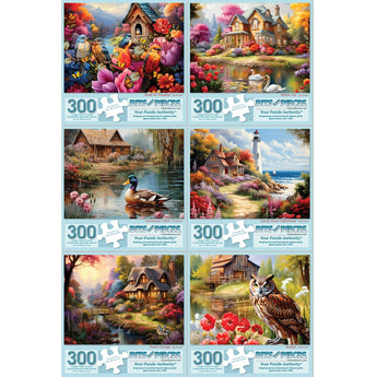 Set of 6 Stewart Jigsaw Puzzles
