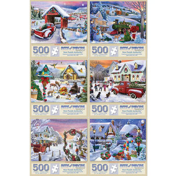 Set of 6  Grateful Licensing Group Jigsaw Puzzles