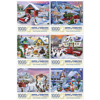 Set of 6  Grateful Licensing Group Jigsaw Puzzles