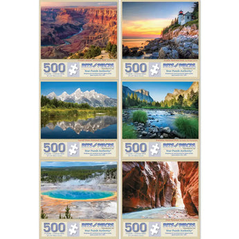 Set of 6 : National Park Jigsaw Puzzles