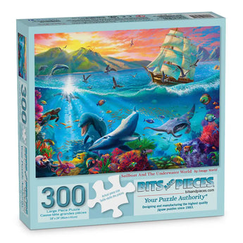 Sailboat And The Underwater World Jigsaw Puzzle
