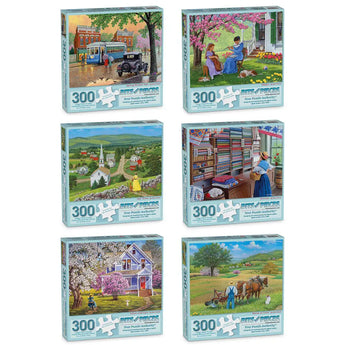 Set of 6: Jigsaw Puzzles By Artist John Sloane