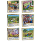 Set of 6: Jigsaw Puzzles By Artist John Sloane