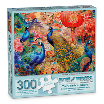 Peacock Garden Jigsaw Puzzle