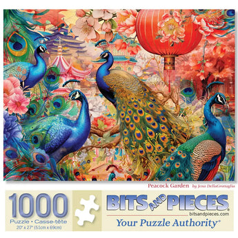Peacock Garden Jigsaw Puzzle