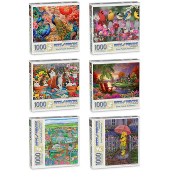 Set of 6 : New Spring Jigsaw Puzzles