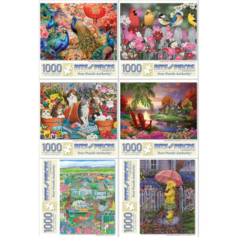 Set of 6 : New Spring Jigsaw Puzzles