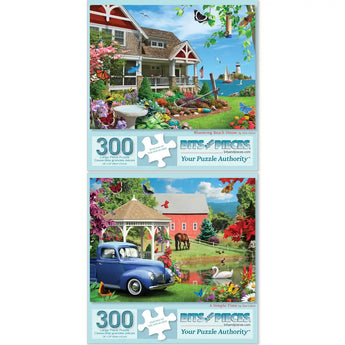 Set of 2 : Alan Giana Spring Jigsaw Puzzles