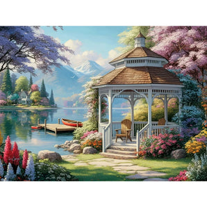 Serene Haven By The Lake Jigsaw Puzzle