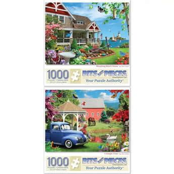 Set of 2 : Alan Giana Spring Jigsaw Puzzles