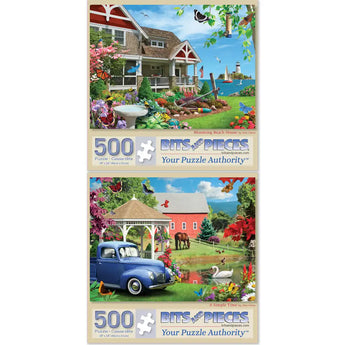 Set of 2 : Alan Giana Spring Jigsaw Puzzles