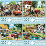 Set of 4 : Kevin Walsh Jigsaw Puzzles