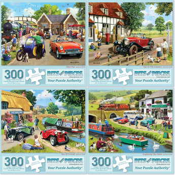 Set of 4 : Kevin Walsh Jigsaw Puzzles